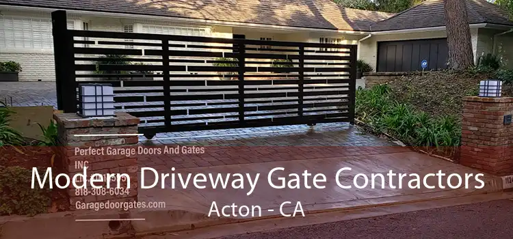 Modern Driveway Gate Contractors Acton - CA