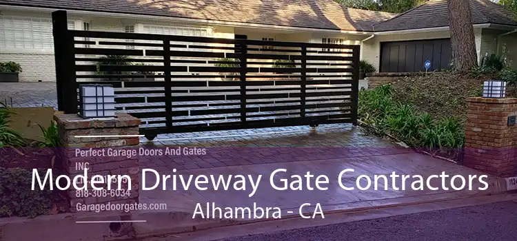 Modern Driveway Gate Contractors Alhambra - CA