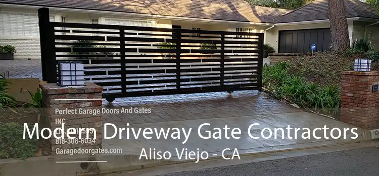 Modern Driveway Gate Contractors Aliso Viejo - CA