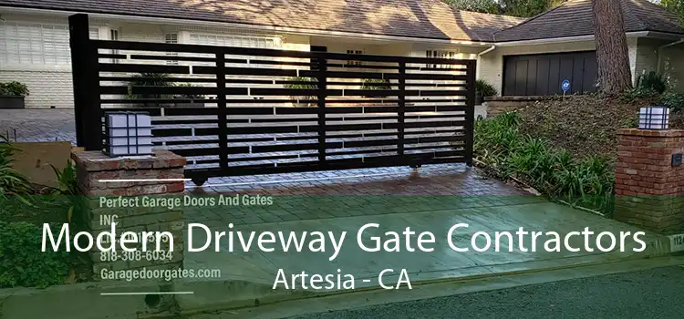 Modern Driveway Gate Contractors Artesia - CA