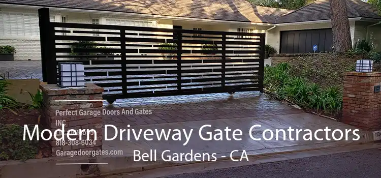 Modern Driveway Gate Contractors Bell Gardens - CA