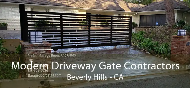 Modern Driveway Gate Contractors Beverly Hills - CA