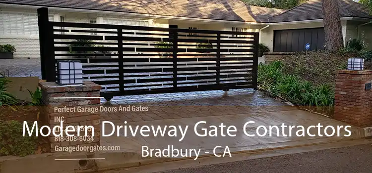 Modern Driveway Gate Contractors Bradbury - CA