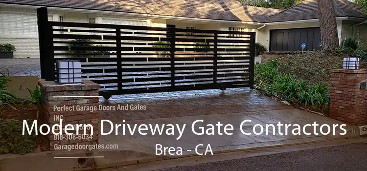 Modern Driveway Gate Contractors Brea - CA