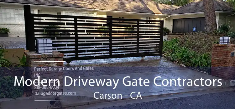 Modern Driveway Gate Contractors Carson - CA