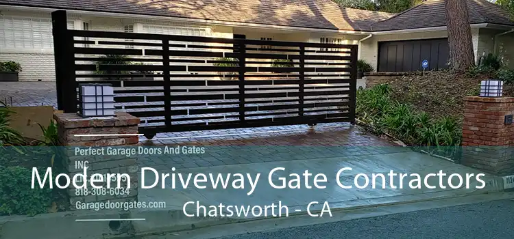 Modern Driveway Gate Contractors Chatsworth - CA