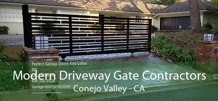 Modern Driveway Gate Contractors Conejo Valley - CA