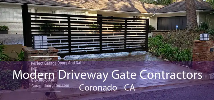 Modern Driveway Gate Contractors Coronado - CA