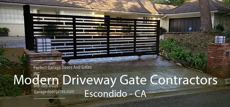 Modern Driveway Gate Contractors Escondido - CA