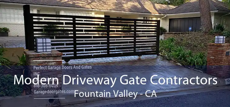 Modern Driveway Gate Contractors Fountain Valley - CA