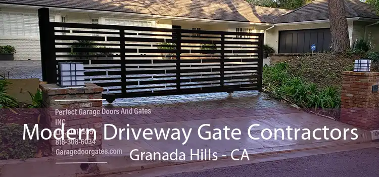 Modern Driveway Gate Contractors Granada Hills - CA