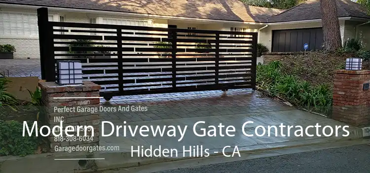 Modern Driveway Gate Contractors Hidden Hills - CA