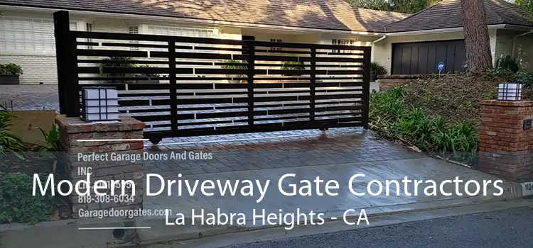 Modern Driveway Gate Contractors La Habra Heights - CA