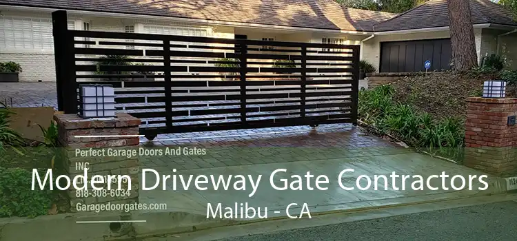 Modern Driveway Gate Contractors Malibu - CA