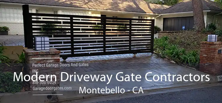 Modern Driveway Gate Contractors Montebello - CA