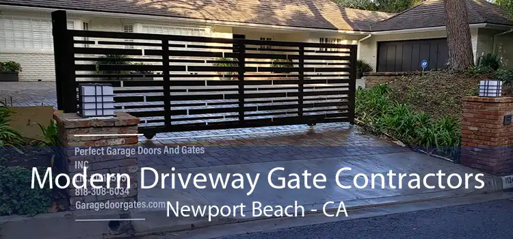 Modern Driveway Gate Contractors Newport Beach - CA