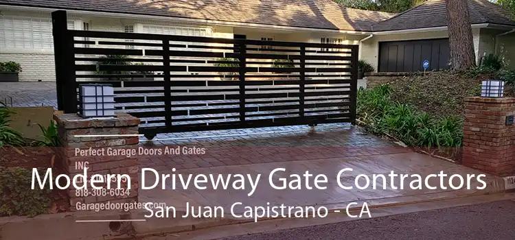 Modern Driveway Gate Contractors San Juan Capistrano - CA