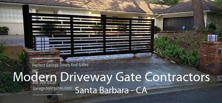 Modern Driveway Gate Contractors Santa Barbara - CA