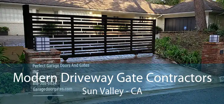 Modern Driveway Gate Contractors Sun Valley - CA