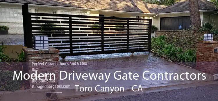 Modern Driveway Gate Contractors Toro Canyon - CA