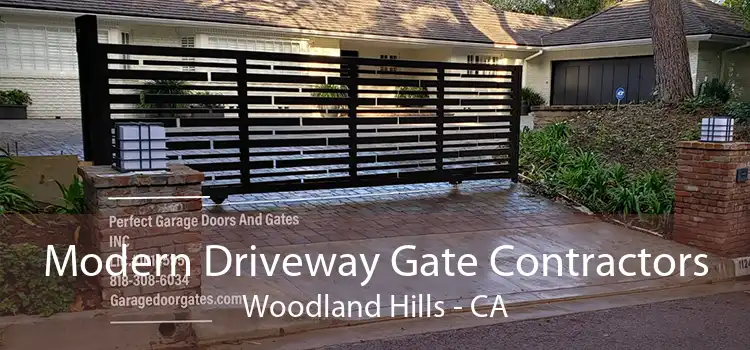 Modern Driveway Gate Contractors Woodland Hills - CA