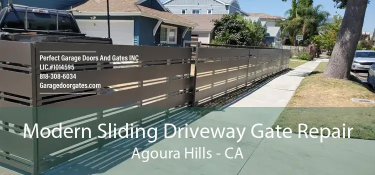 Modern Sliding Driveway Gate Repair Agoura Hills - CA