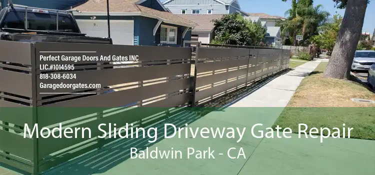 Modern Sliding Driveway Gate Repair Baldwin Park - CA