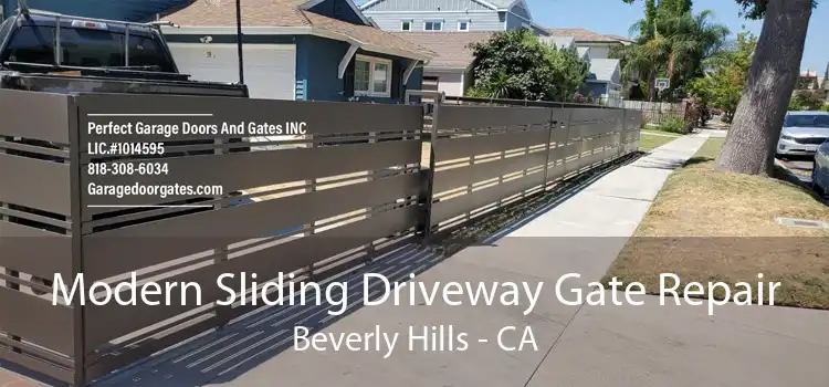 Modern Sliding Driveway Gate Repair Beverly Hills - CA