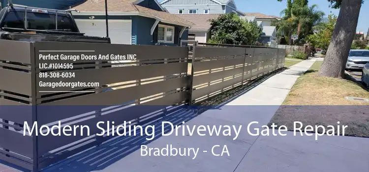 Modern Sliding Driveway Gate Repair Bradbury - CA