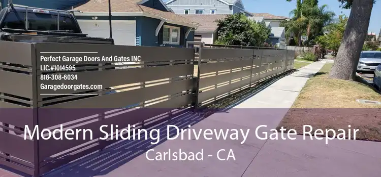 Modern Sliding Driveway Gate Repair Carlsbad - CA