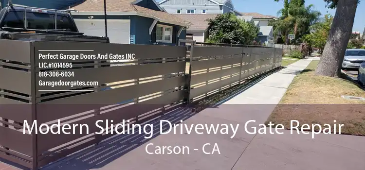 Modern Sliding Driveway Gate Repair Carson - CA