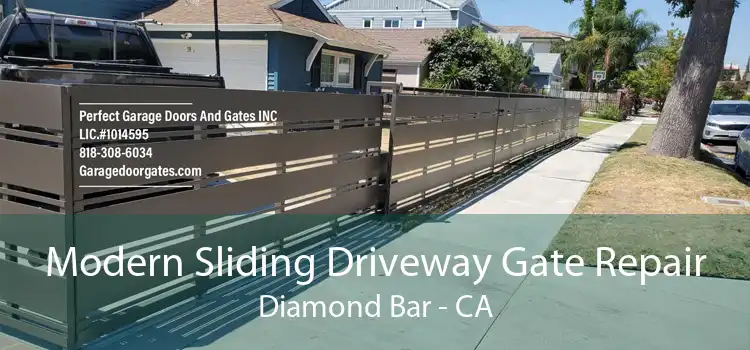 Modern Sliding Driveway Gate Repair Diamond Bar - CA