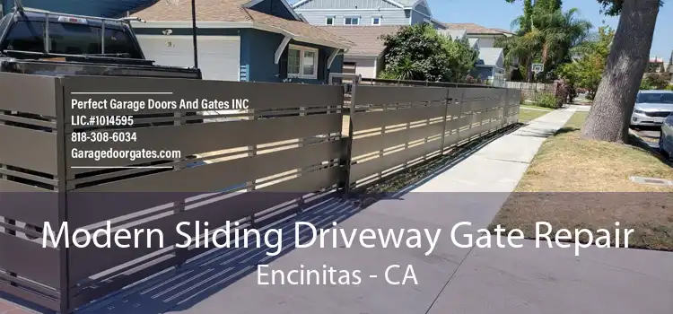 Modern Sliding Driveway Gate Repair Encinitas - CA