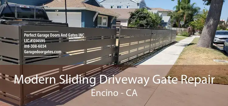 Modern Sliding Driveway Gate Repair Encino - CA