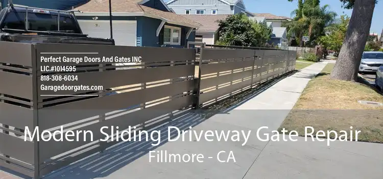 Modern Sliding Driveway Gate Repair Fillmore - CA