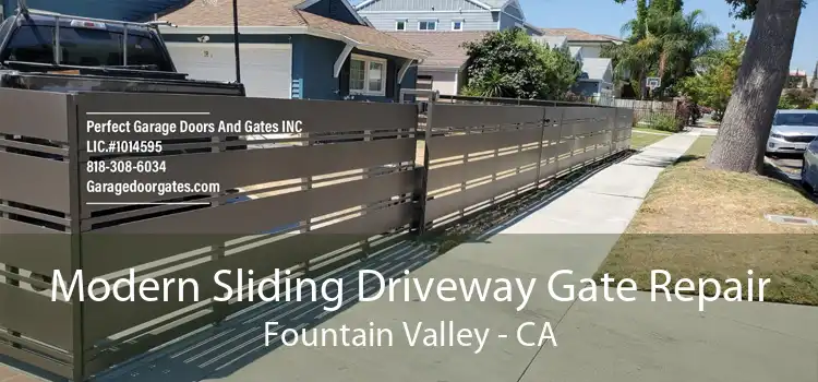 Modern Sliding Driveway Gate Repair Fountain Valley - CA