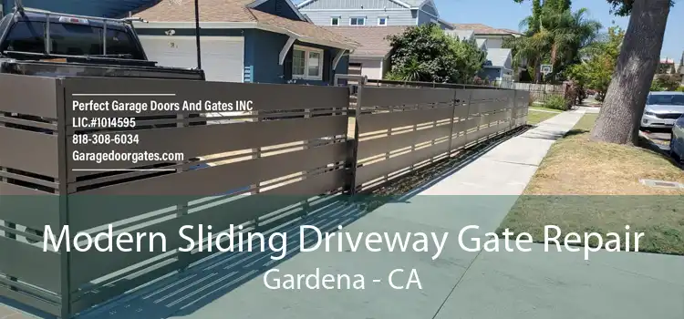 Modern Sliding Driveway Gate Repair Gardena - CA