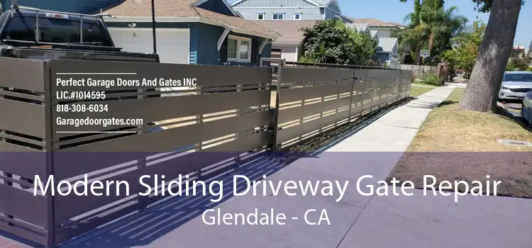 Modern Sliding Driveway Gate Repair Glendale - CA