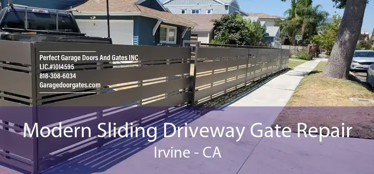 Modern Sliding Driveway Gate Repair Irvine - CA