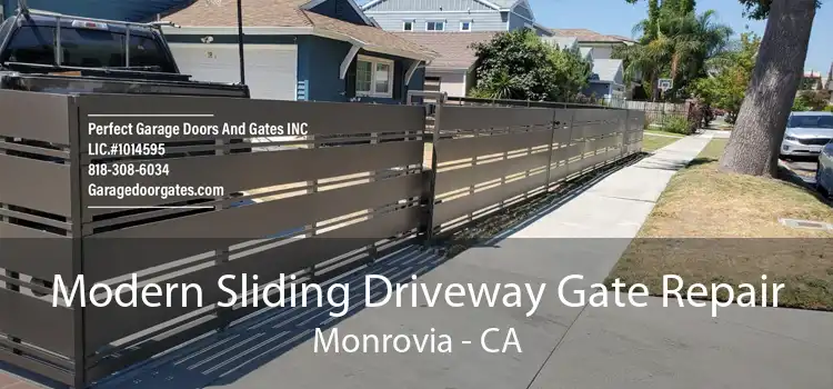 Modern Sliding Driveway Gate Repair Monrovia - CA