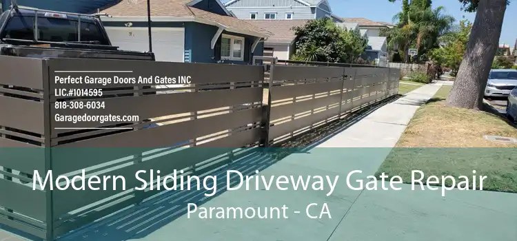 Modern Sliding Driveway Gate Repair Paramount - CA