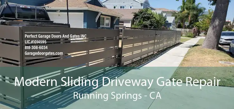 Modern Sliding Driveway Gate Repair Running Springs - CA