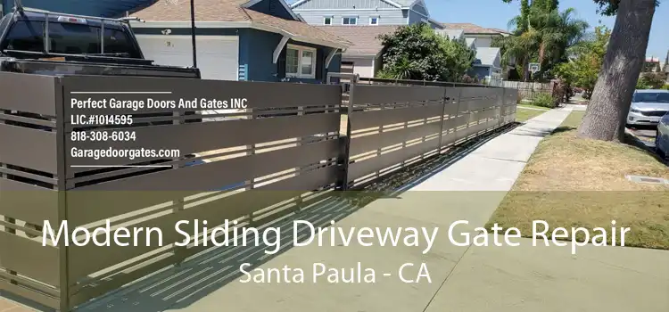 Modern Sliding Driveway Gate Repair Santa Paula - CA