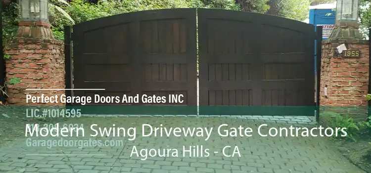 Modern Swing Driveway Gate Contractors Agoura Hills - CA