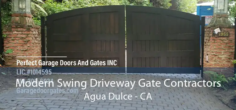 Modern Swing Driveway Gate Contractors Agua Dulce - CA