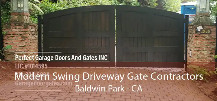 Modern Swing Driveway Gate Contractors Baldwin Park - CA