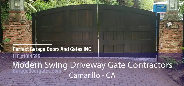 Modern Swing Driveway Gate Contractors Camarillo - CA