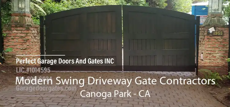 Modern Swing Driveway Gate Contractors Canoga Park - CA