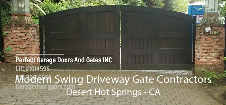 Modern Swing Driveway Gate Contractors Desert Hot Springs - CA