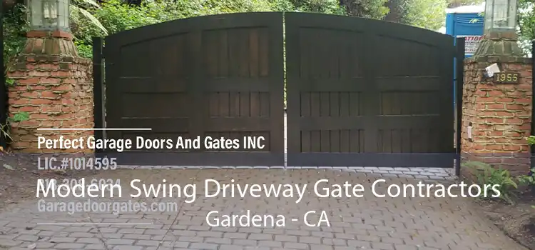 Modern Swing Driveway Gate Contractors Gardena - CA